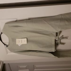 Fabletics Anne Tie-Back Sweatshirt in Teal